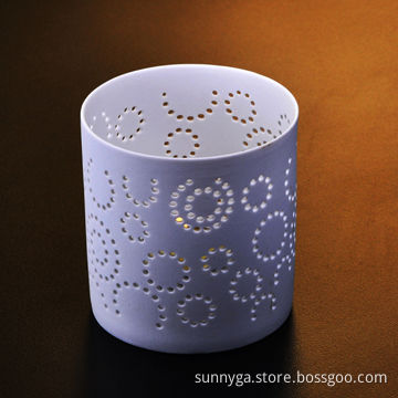 Ceramic tea-light candle holder